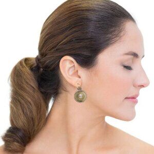 LYDELL NYC Gold & Pearl Dangle Earrings
